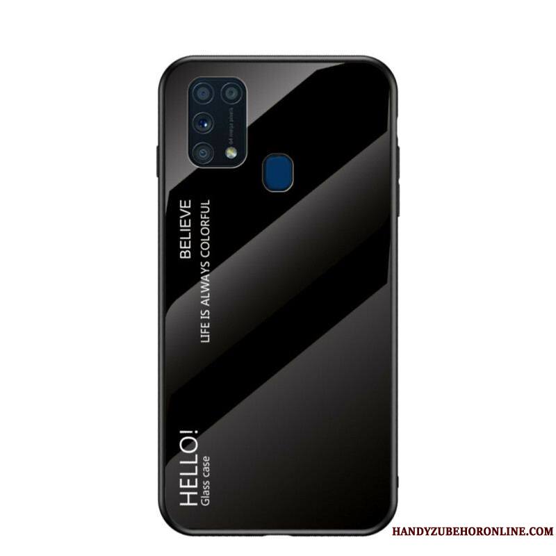 Coque Samsung Galaxy M31 Verre Trempé Hello