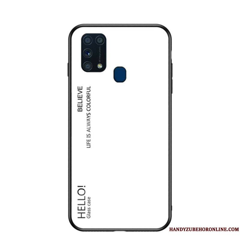 Coque Samsung Galaxy M31 Verre Trempé Hello