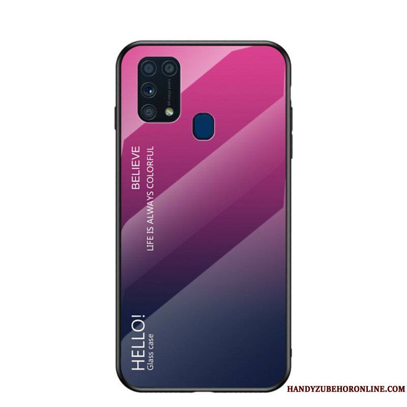 Coque Samsung Galaxy M31 Verre Trempé Hello