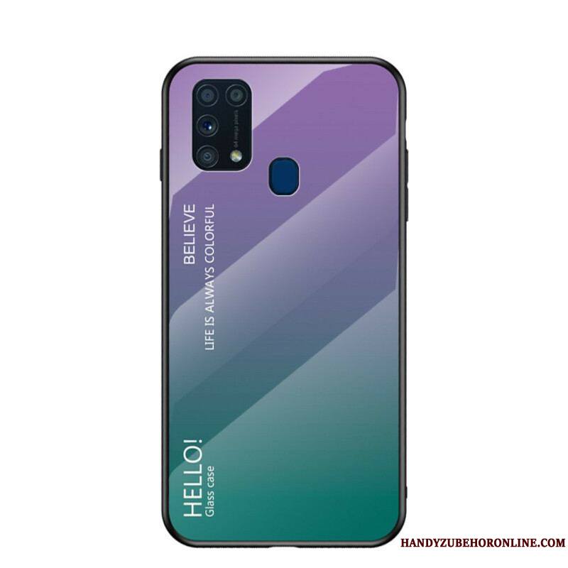 Coque Samsung Galaxy M31 Verre Trempé Hello