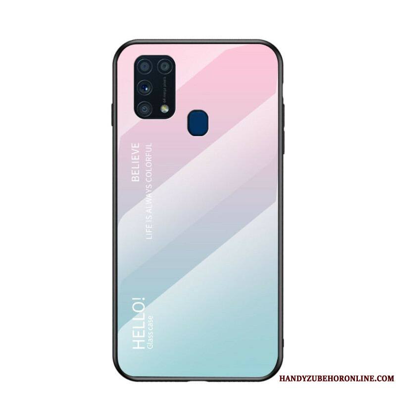 Coque Samsung Galaxy M31 Verre Trempé Hello