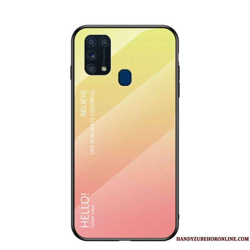 Coque Samsung Galaxy M31 Verre Trempé Hello