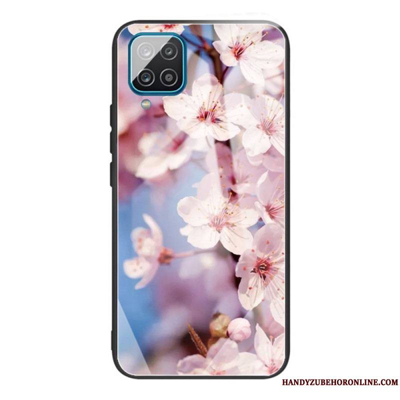 Coque Samsung Galaxy M32 Verre Trempé Fleurs