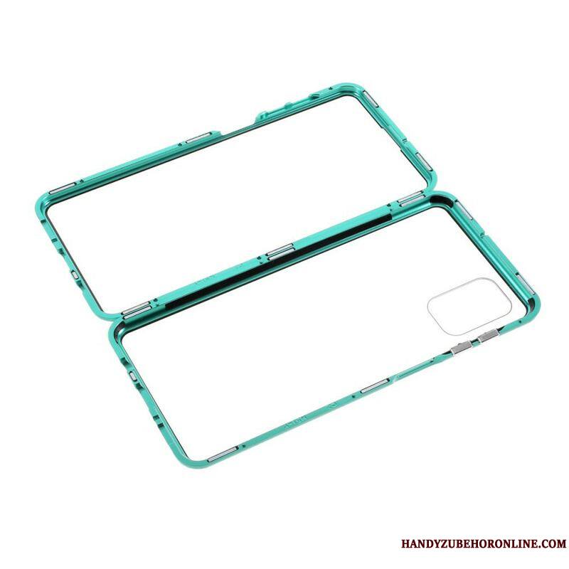 Coque Samsung Galaxy M51 Rebords Métal et Verre Trempé