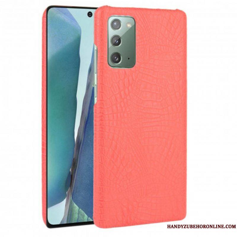 Coque Samsung Galaxy Note 20 Effet Peau de Crocodile