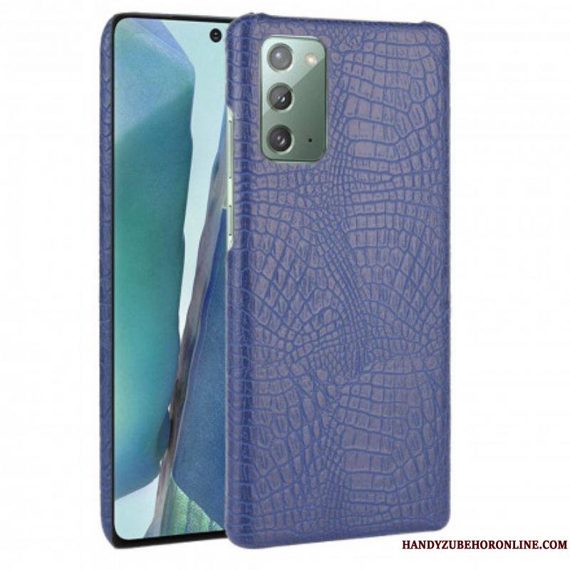 Coque Samsung Galaxy Note 20 Effet Peau de Crocodile