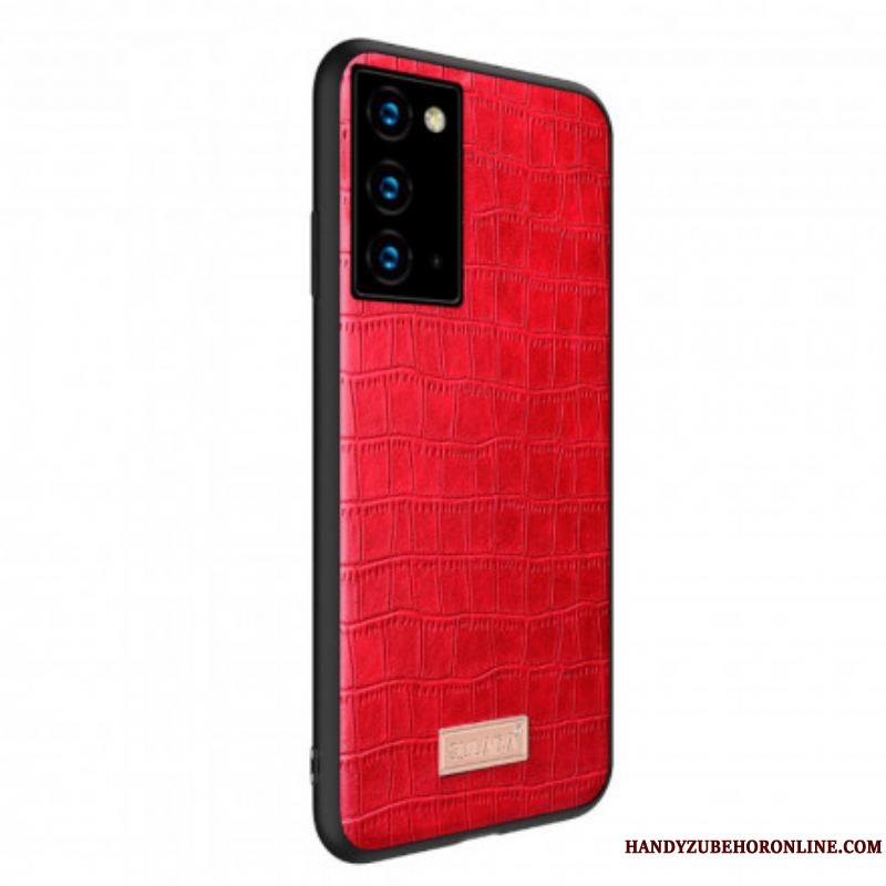 Coque Samsung Galaxy Note 20 SULADA Effet Peau Crocodile