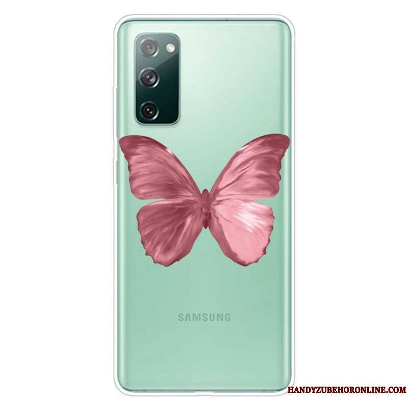 Coque Samsung Galaxy S20 FE Papillons Sauvages
