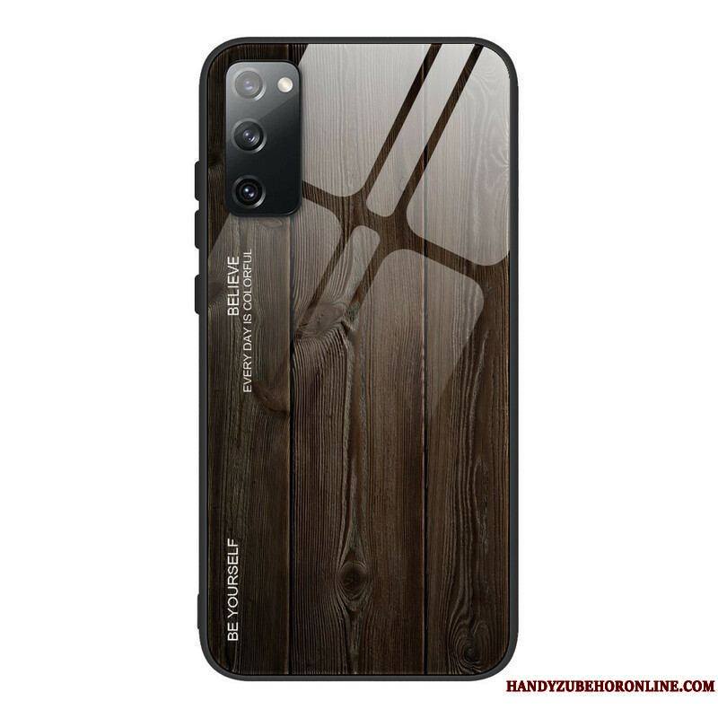 Coque Samsung Galaxy S20 FE Verre Trempé Design Bois