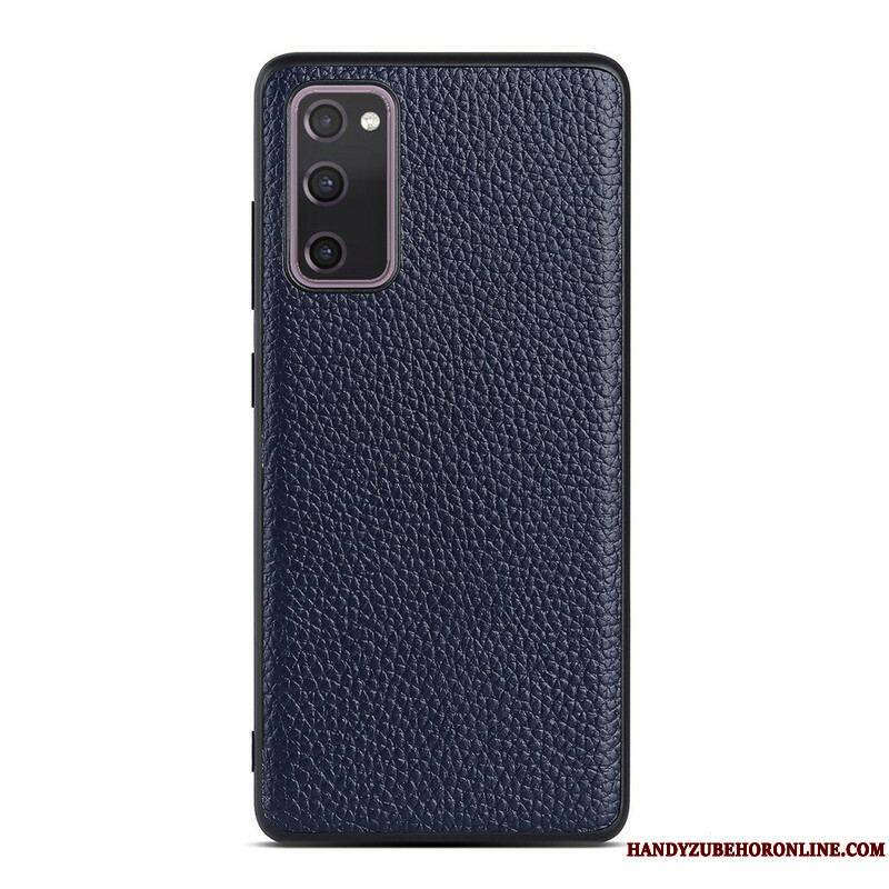 Coque Samsung Galaxy S20 FE Véritable Cuir Litchi