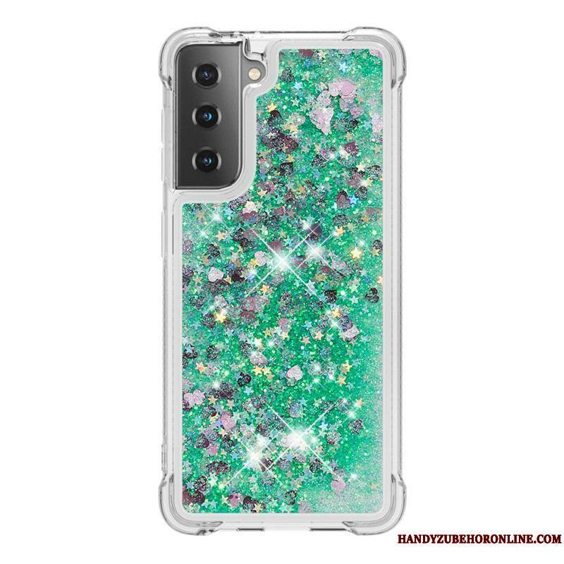 Coque Samsung Galaxy S21 5G Désires Paillettes