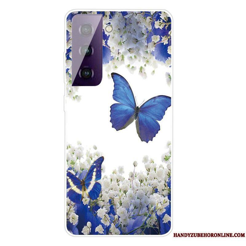 Coque Samsung Galaxy S21 5G Papillons Design