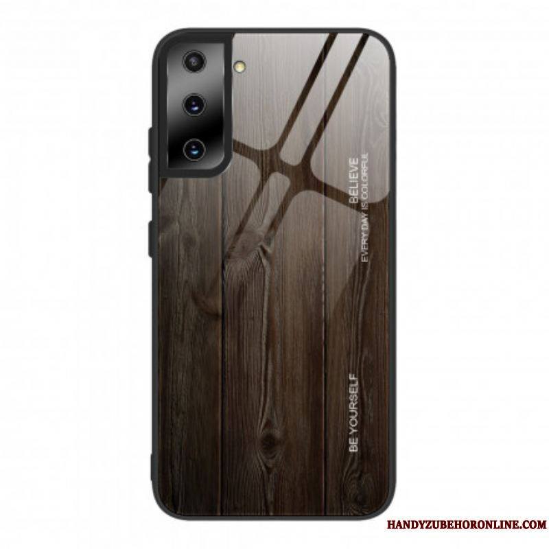 Coque Samsung Galaxy S21 5G Verre Trempé Design Bois