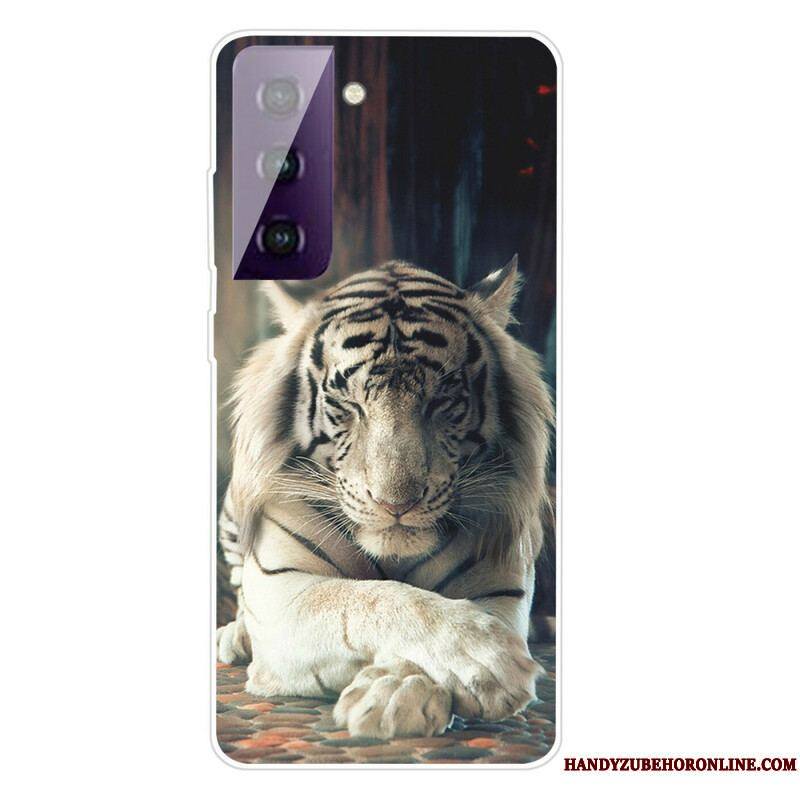 Coque Samsung Galaxy S21 FE Flexible Tigre