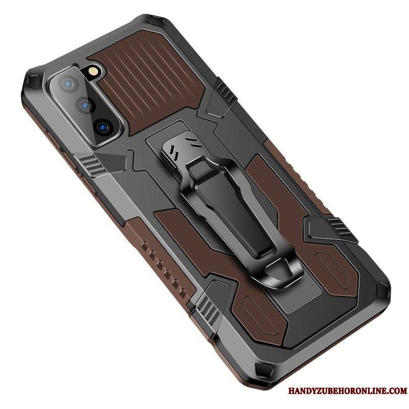 Coque Samsung Galaxy S21 FE Robot avec Pince Ceinture