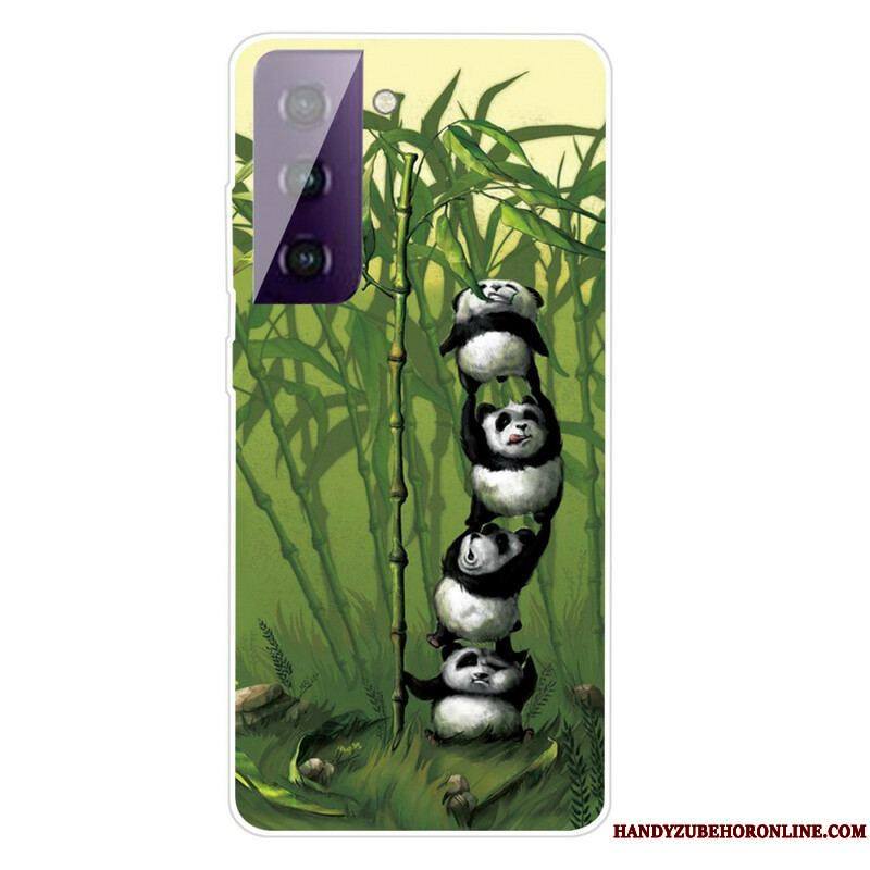 Coque Samsung Galaxy S21 FE Tas de Pandas