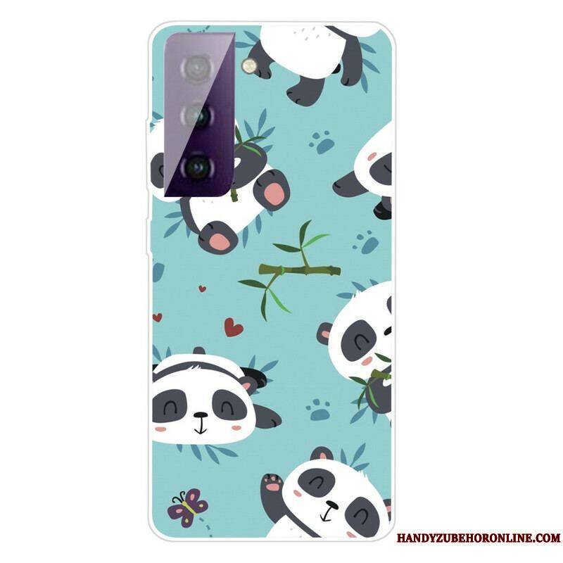 Coque Samsung Galaxy S21 FE Tas de Pandas