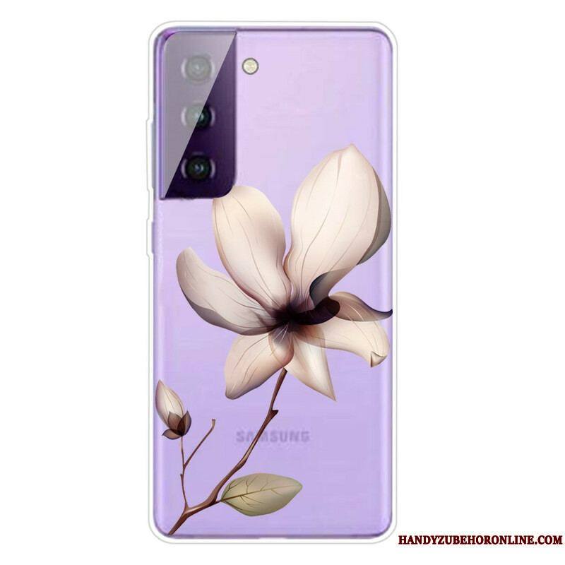 Coque Samsung Galaxy S21 FE Transparente Une Fleur