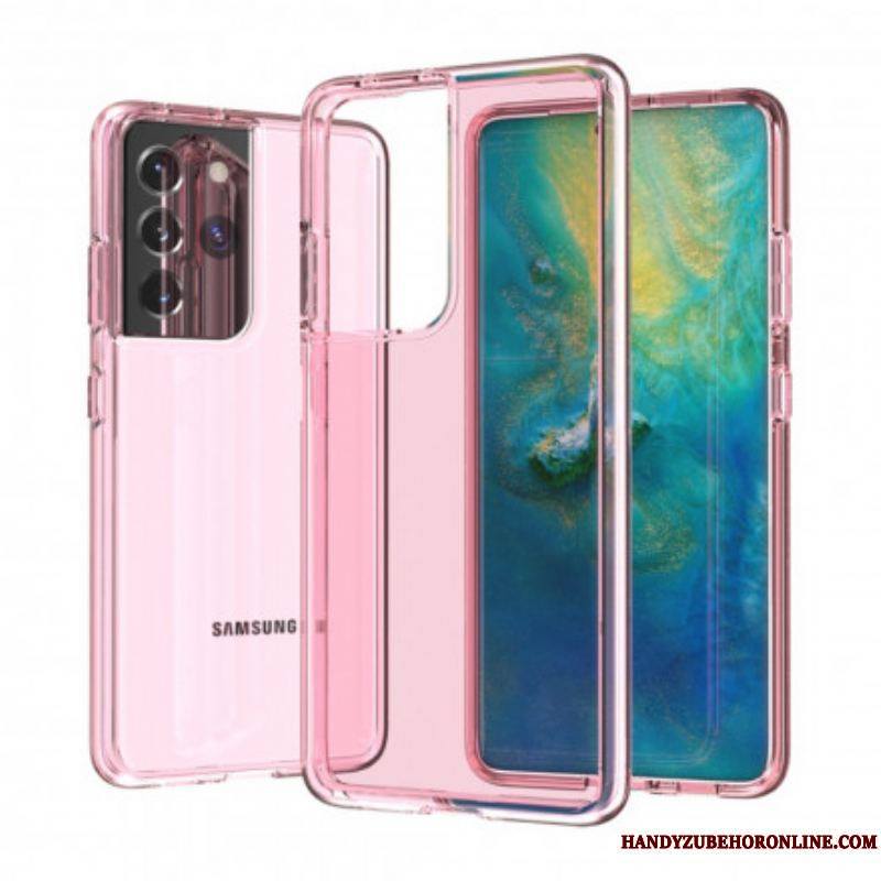 Coque Samsung Galaxy S21 Ultra 5G Colorée Transparente