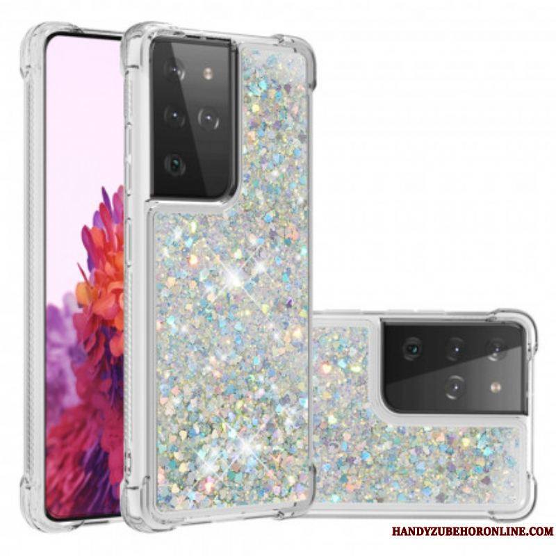 Coque Samsung Galaxy S21 Ultra 5G Désires Paillettes