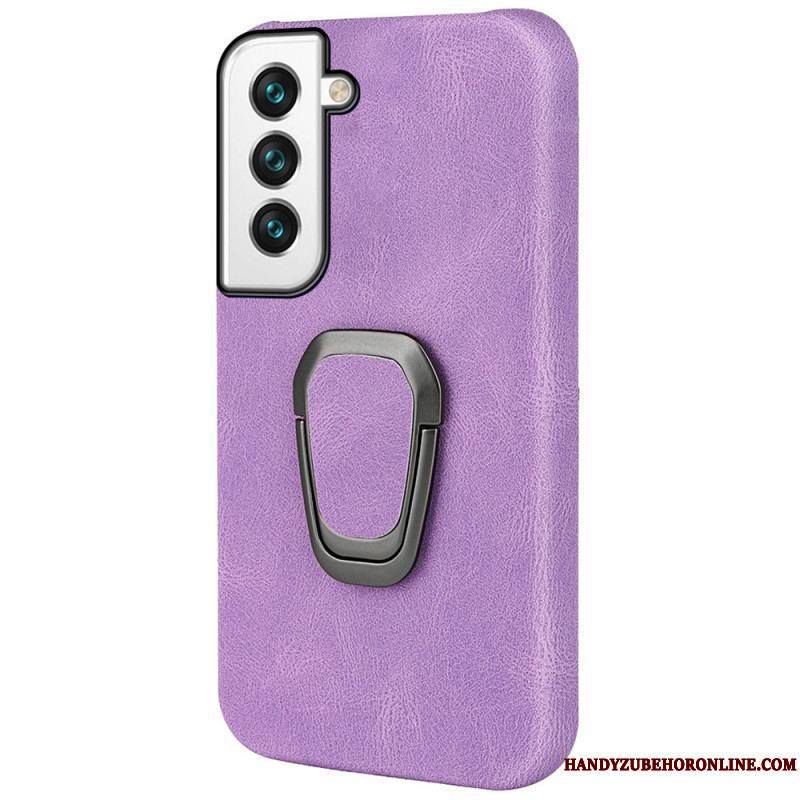 Coque Samsung Galaxy S22 5G Effet Cuir Anneau-Support New Colors