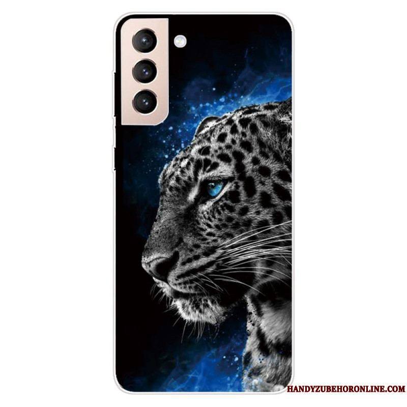 Coque Samsung Galaxy S22 5G Face de Tigre