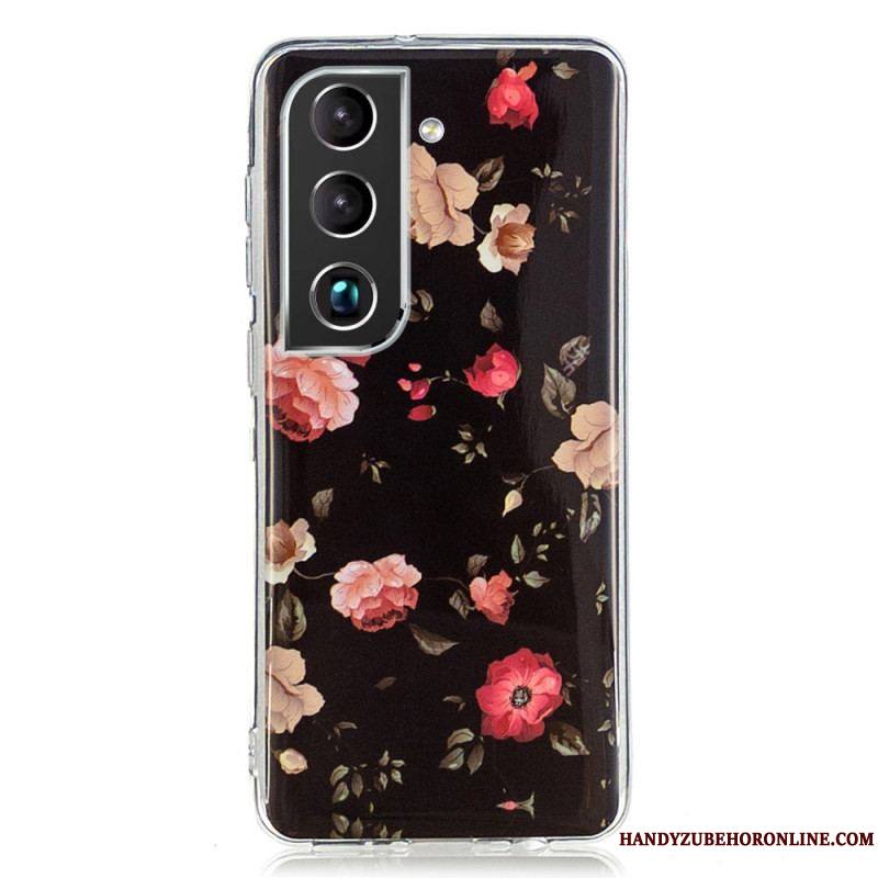 Coque Samsung Galaxy S22 5G Fleurs Liberty Fluorescente