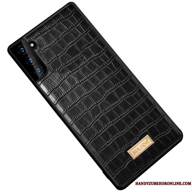 Coque Samsung Galaxy S22 5G SULADA Effet Peau Crocodile