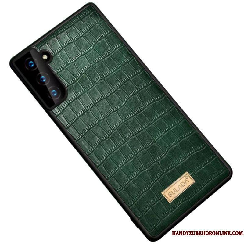 Coque Samsung Galaxy S22 5G SULADA Effet Peau Crocodile