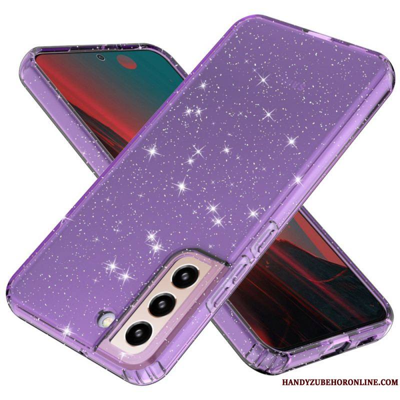 Coque Samsung Galaxy S22 5G Transparente Paillettes Design