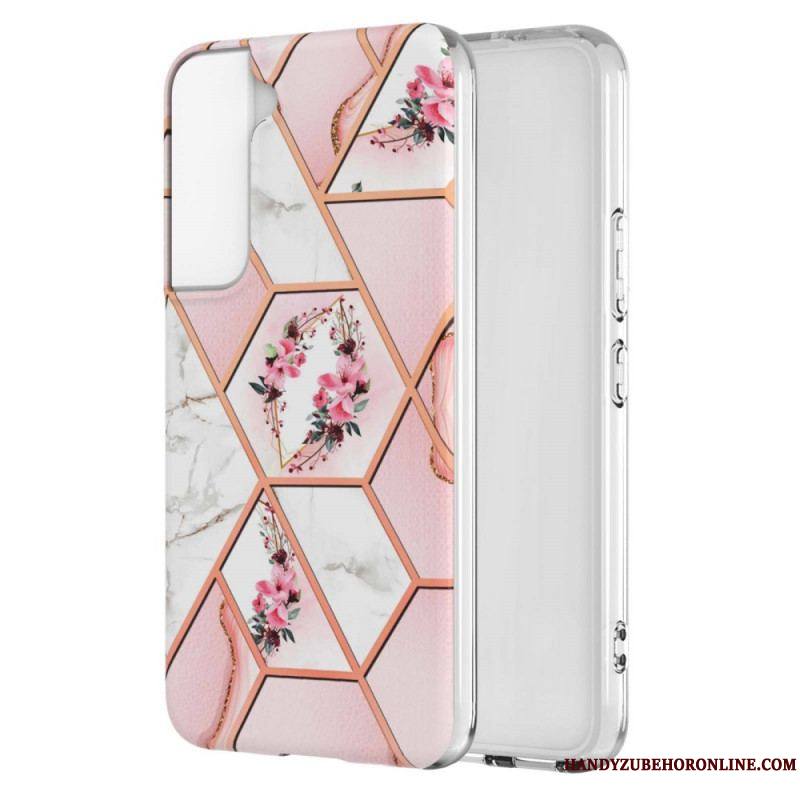 Coque Samsung Galaxy S22 Plus 5G Marbrée Florale