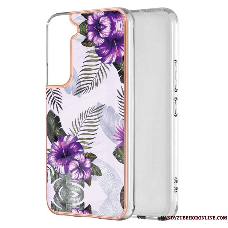 Coque Samsung Galaxy S22 Plus 5G Marbrée Florale