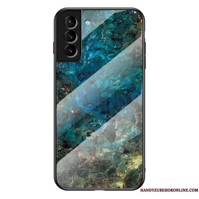 Coque Samsung Galaxy S22 Plus 5G Verre Trempé Marble Colors