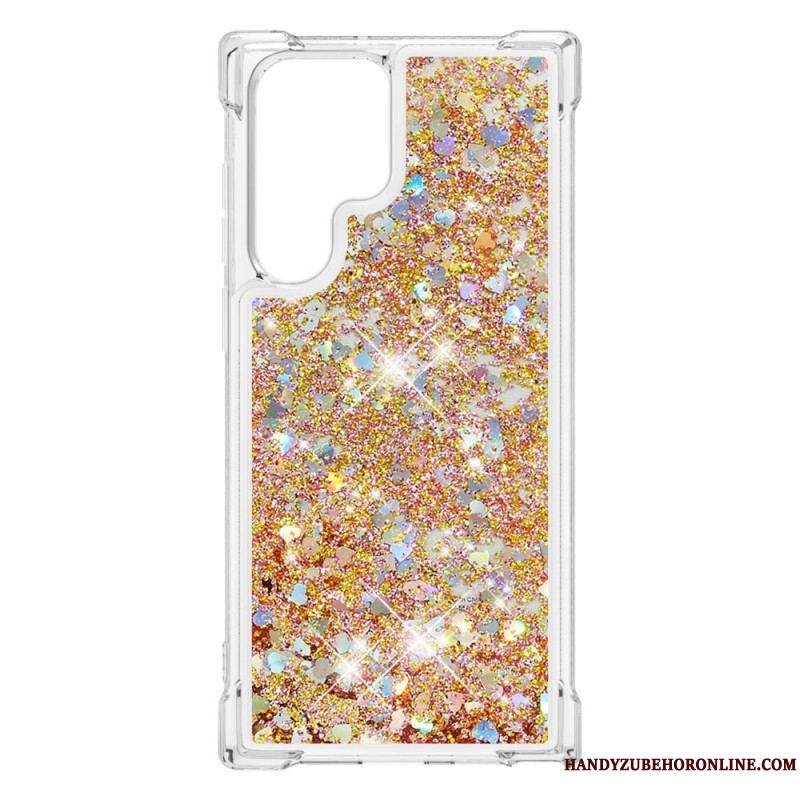 Coque Samsung Galaxy S22 Ultra 5G Désires Paillettes