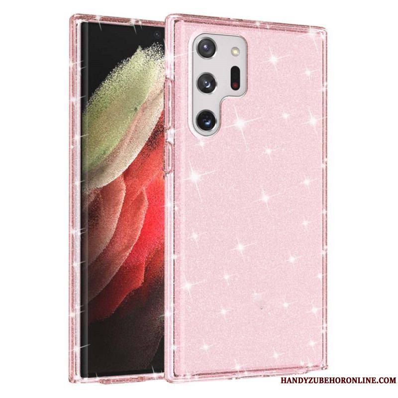 Coque Samsung Galaxy S22 Ultra 5G Transparente Paillettes