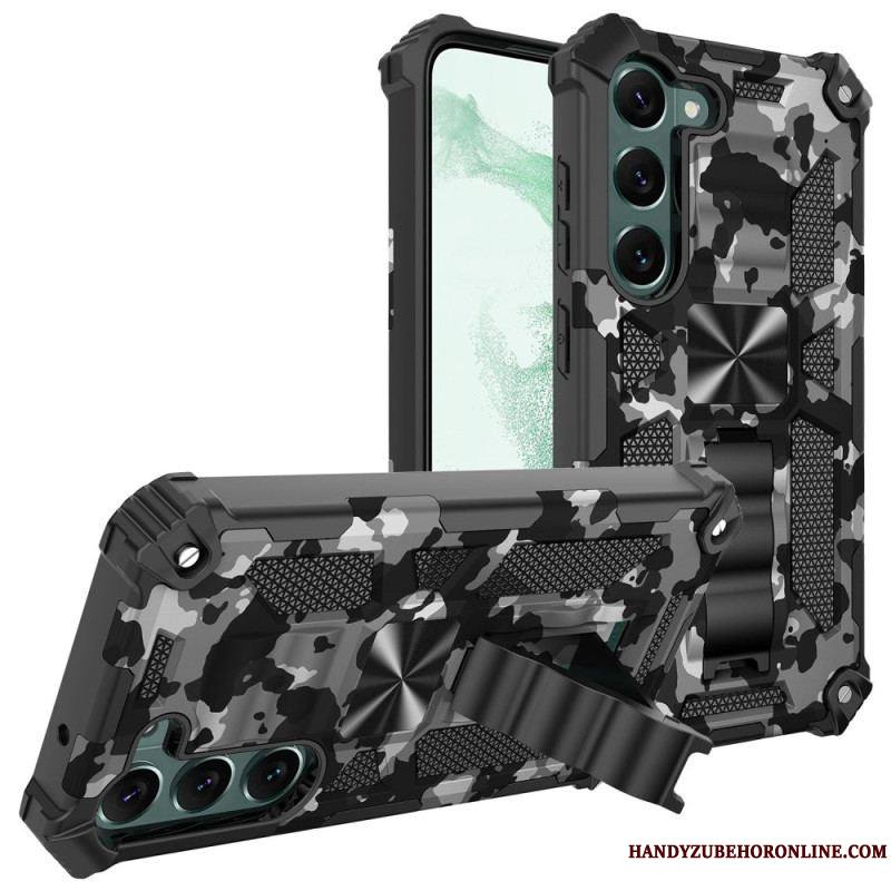 Coque Samsung Galaxy S23 5G Camouflage Support Amovible