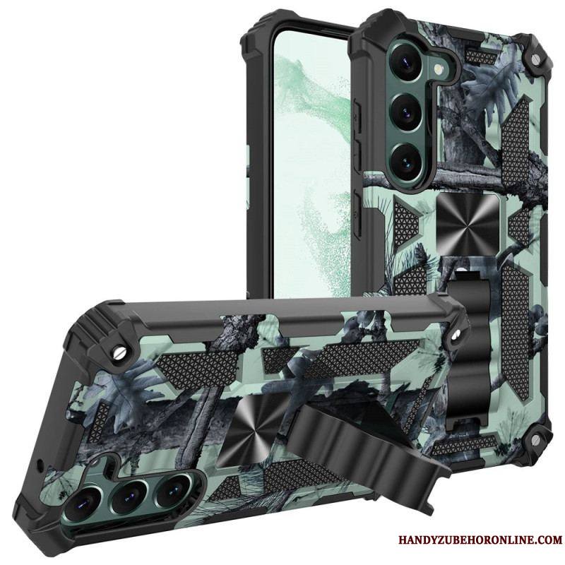 Coque Samsung Galaxy S23 5G Camouflage Support Amovible