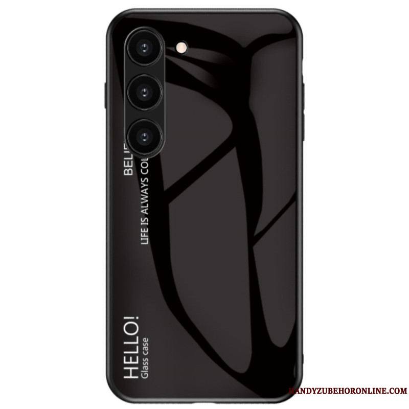 Coque Samsung Galaxy S23 5G Verre Trempé Hello