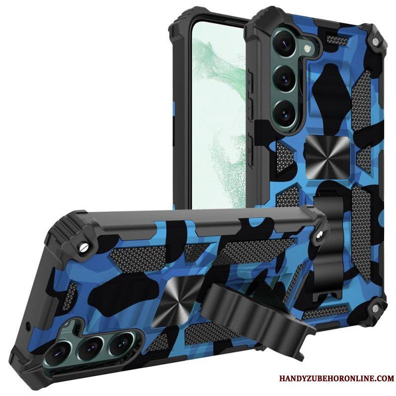 Coque Samsung Galaxy S23 Plus 5G Camouflage Support Amovible