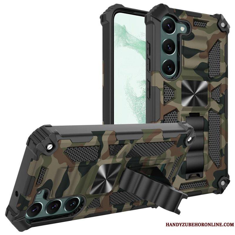 Coque Samsung Galaxy S23 Plus 5G Camouflage Support Amovible