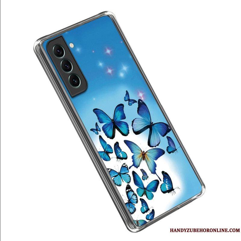 Coque Samsung Galaxy S23 Plus 5G Papillons Bleus