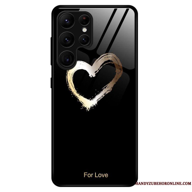 Coque Samsung Galaxy S23 Ultra 5G Verre Trempé Coeur