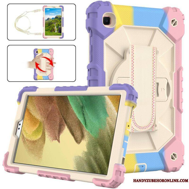 Coque Samsung Galaxy Tab A7 Lite Multi-Fonctionnelle Camouflage