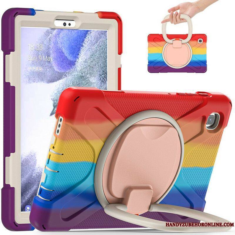 Coque Samsung Galaxy Tab A7 Lite Ultra Résistante Anneau-Support Color