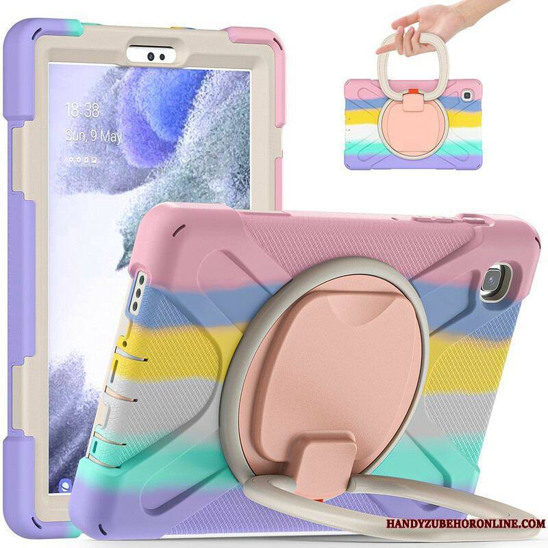 Coque Samsung Galaxy Tab A7 Lite Ultra Résistante Anneau-Support Color