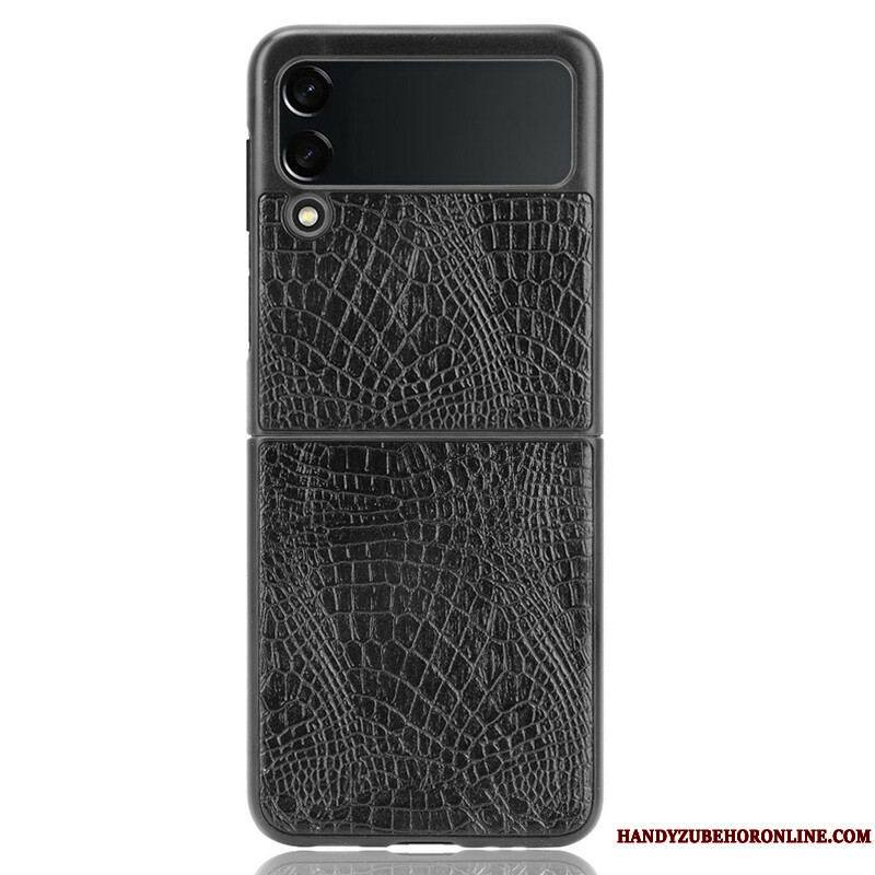 Coque Samsung Galaxy Z Flip 3 5G Effet Peau de Crocodile