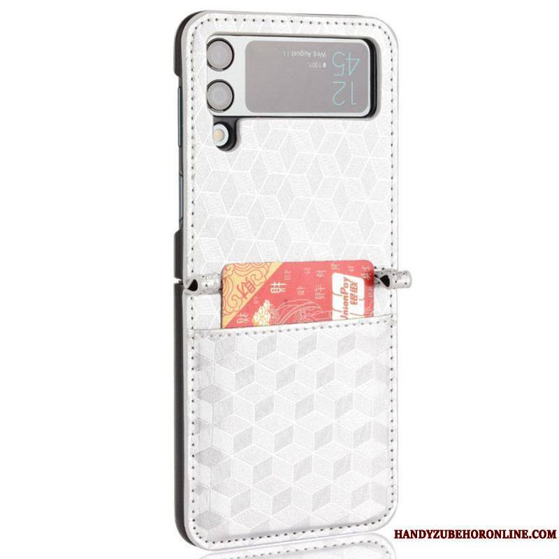 Coque Samsung Galaxy Z Flip 3 5G Porte-Carte Design 3D