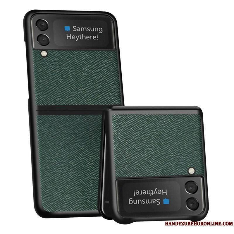 Coque Samsung Galaxy Z Flip 3 5G Simili Cuir Texturé