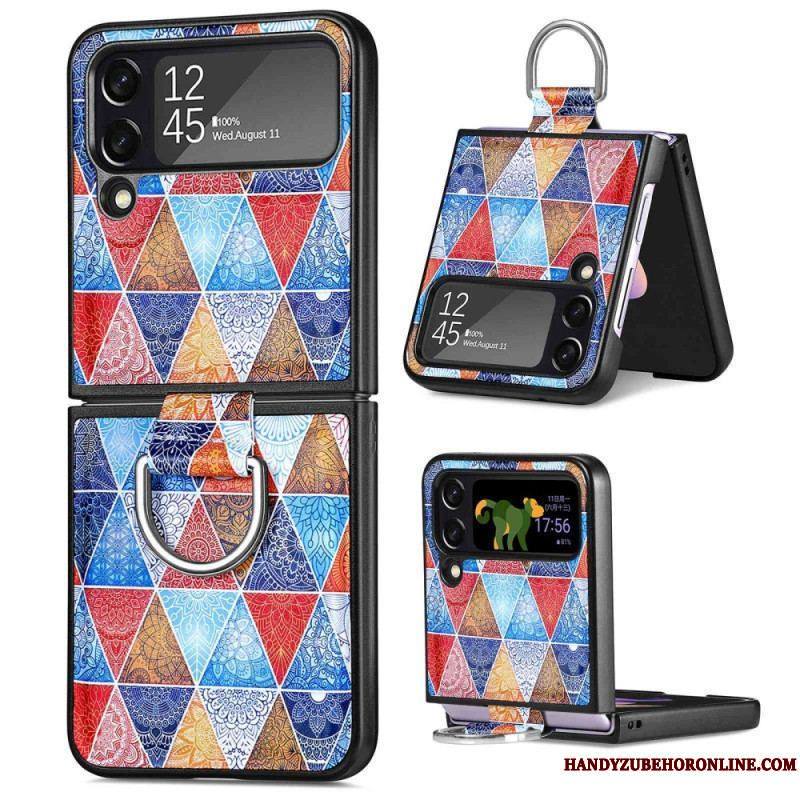 Coque Samsung Galaxy Z Flip 4 Fantaisie avec Anneau CASENEO