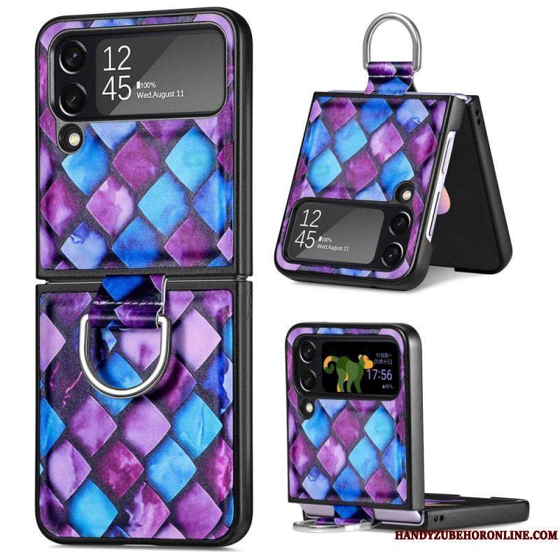 Coque Samsung Galaxy Z Flip 4 Fantaisie avec Anneau CASENEO